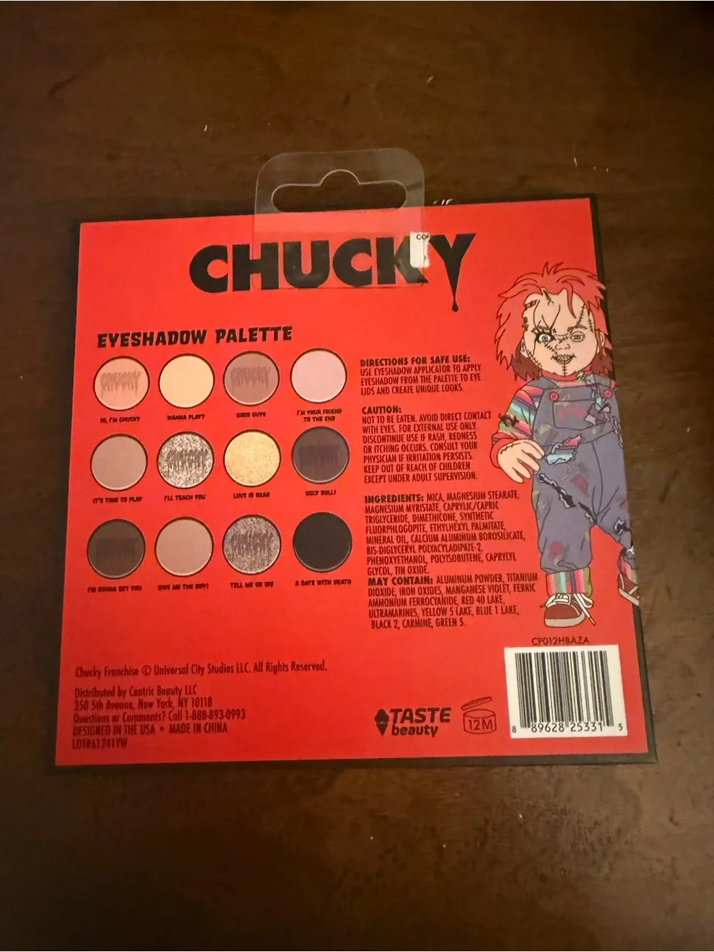 Taste Beauty- Chucky Eyeshadow Makeup Palette
